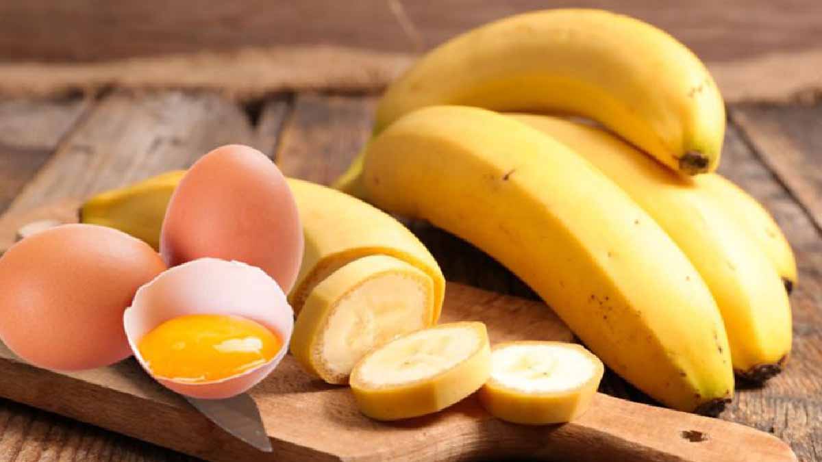 Pancake à la banane avec seulement 2 oeufs et une banane voici la