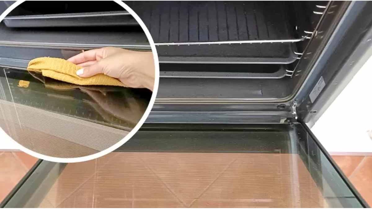 Inutile de démonter le double verre de la porte du four voici l’astuce pour le