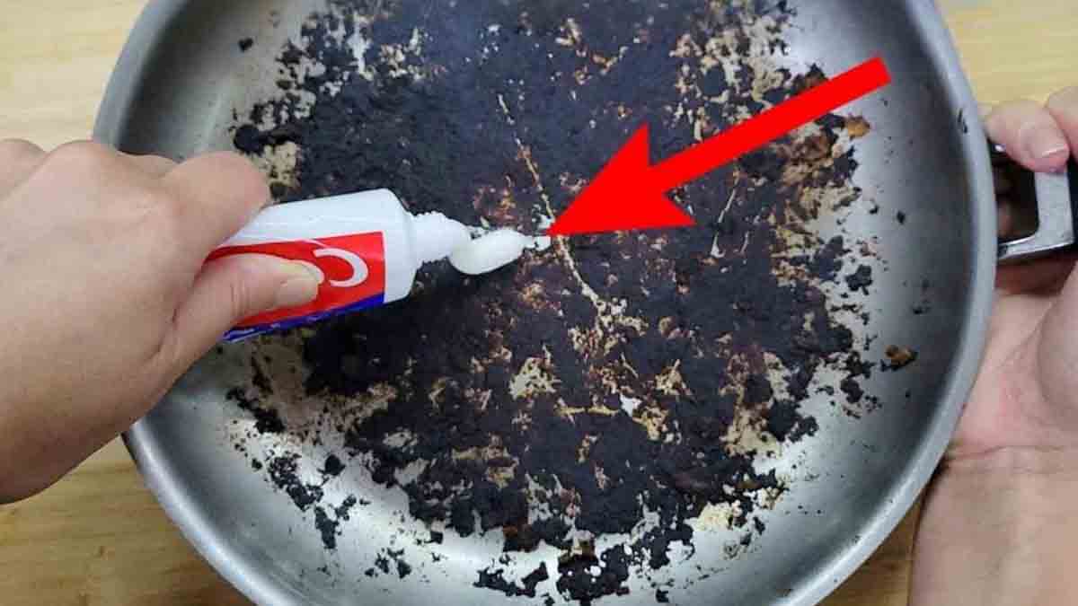 Dentifrice sur la casserole brûlée une astuce qui fait ses preuves